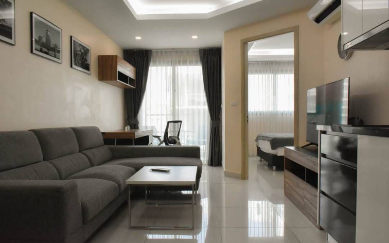 Thajsko-Pattaya-2izbový apartmán s balkónom-Water Park Condo