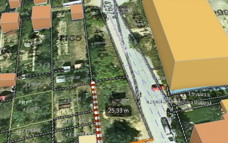 Pozemok na stavbu domu Košice - Západ, Československého odboja, stav. povolenie, projekt