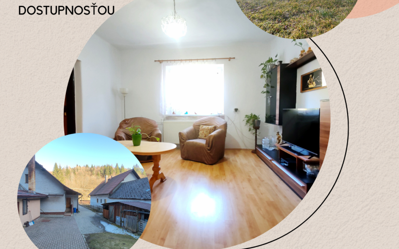 NOVÁ CENA!Ticho, zeleň a komfort – RD s výbornou polohou v obci Lazy pod Makytou