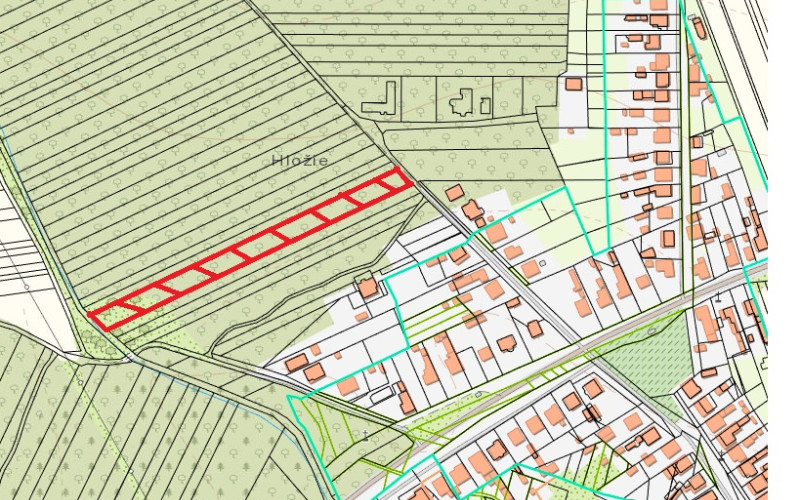 Lesný pozemok v obci Dojč