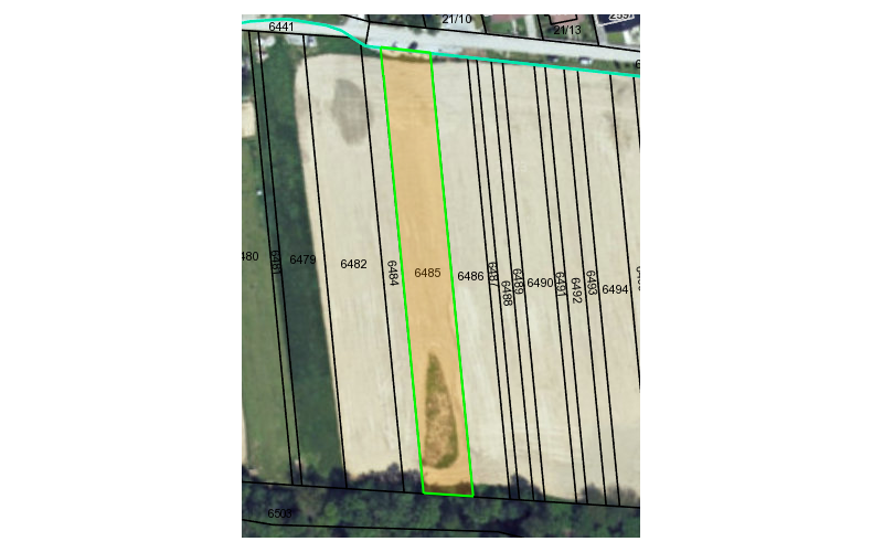 Na predaj pozemok vhodný na výstavbu RD v obci Osuské