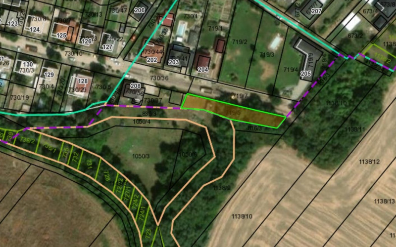 Na predaj vhodný na výstavbu RD v obci Slovenská Nová Ves