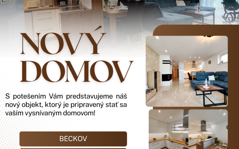 RD s výhľadom, ktorý berie dych v obci Beckov