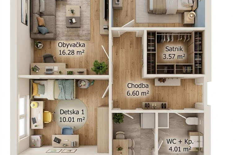 4 izbový byt Mládežnícka ulica Banská Bystrica