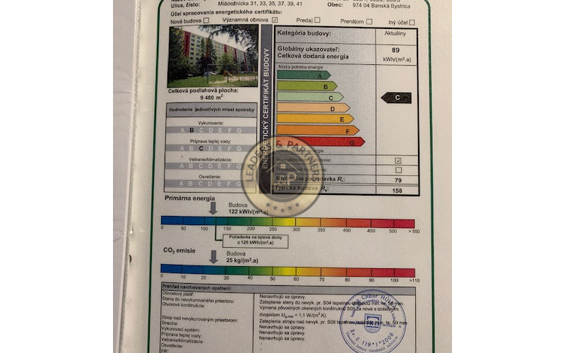 4 izbový byt Mládežnícka ulica Banská Bystrica