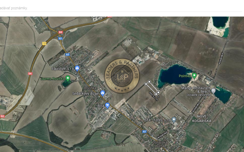 PREDAJ INVESTIČNÉHO POZEMKU ROVINKA--- REZERVOVANÉ---