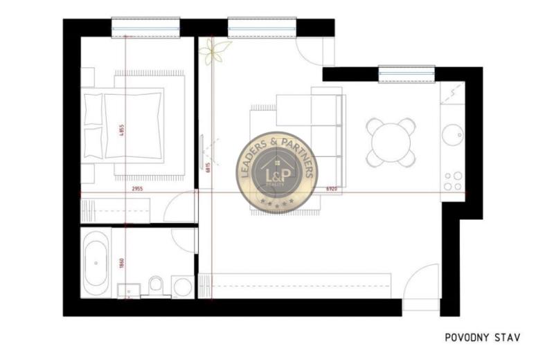 PREDAJ KRÁSNY 2 IZBOVY BYT, RUŽINOV, REZEDOVÁ