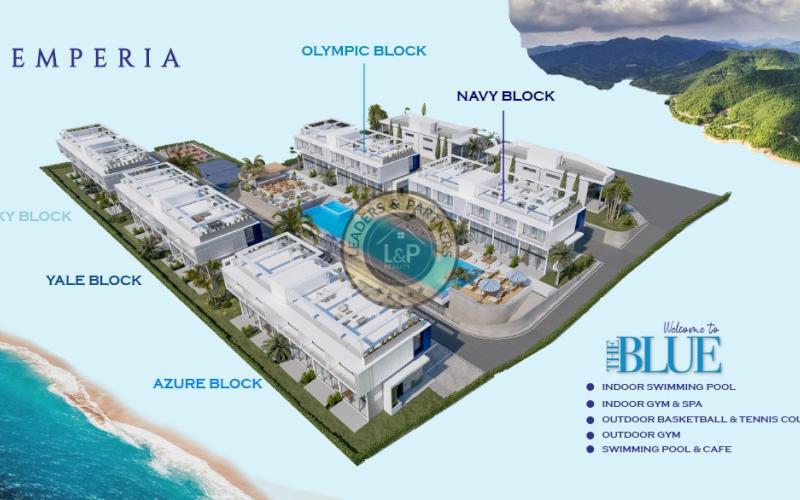 Apartmánový komplex The Blue, Tatlisu, Cyprus