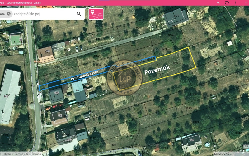 Stavebný pozemok, obec Šemša, Košice-okolie