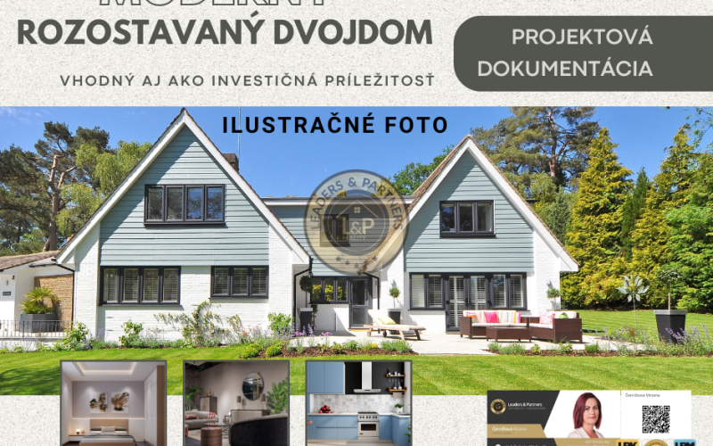 Pozemok s rozostavaným RD- dvojdom v obci Horná Potôň