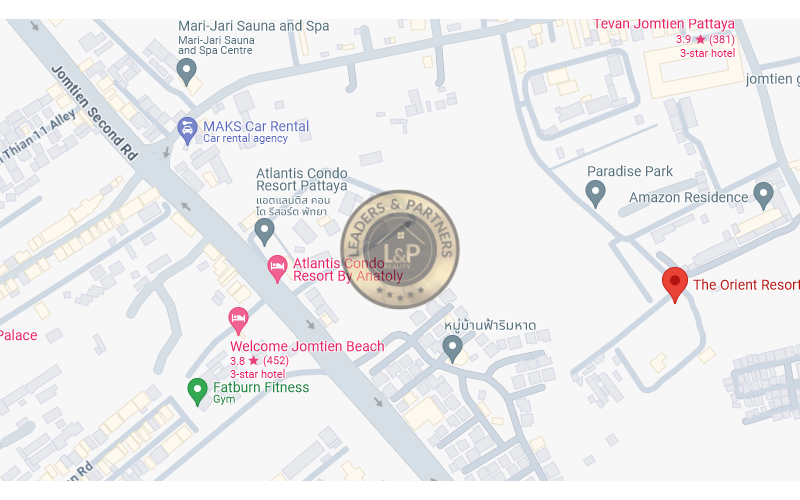 Thajsko-Pattaya-2 izbový byt na predaj-900 m od mora-Orient Resort & Spa