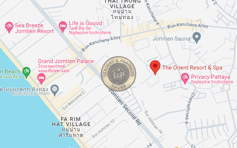 Thajsko-Pattaya-2 izbový byt na predaj-900 m od mora-Orient Resort & Spa