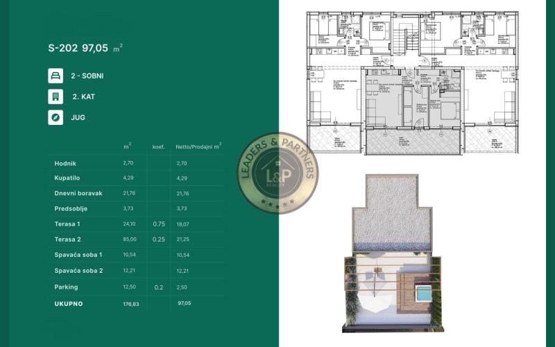 ZADAR - PRIVLAKA, apartman s očarujúcim výhľadom na more