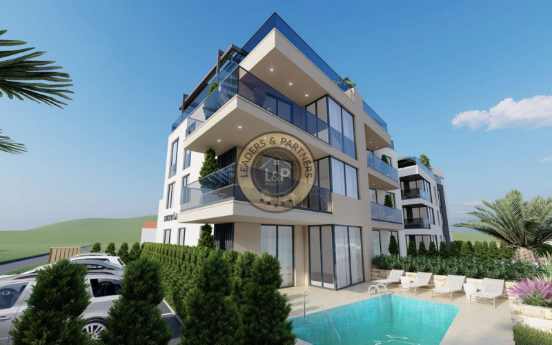 ZADAR - SUKOŠAN, luxusný apartmán s veľkou strešnou terasou (106,25 m2) hneď v prvom rade pri mori