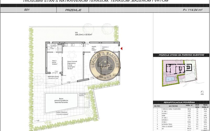 ZADAR - SUKOŠAN, luxusný apartmán hneď v prvom rade pri mori s nádherným výhľadom a veľkou záhradou