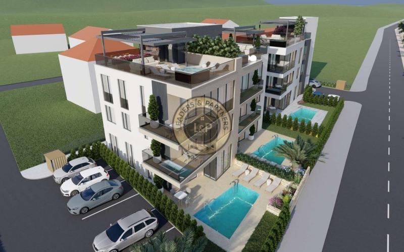 ZADAR - SUKOŠAN, luxusný apartmán so strešnou terasou (93,12 m2) a relaxačnou oázou a miestom, kde si môžete vychutnať dalmátske špeciality