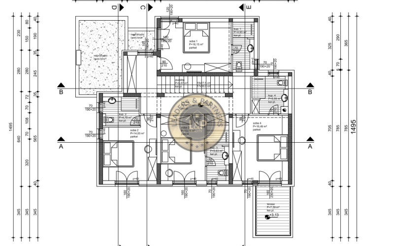 ZADAR - ZATON, luxusná dvojposchodová vila na pozemku 761 m2 s dvoma bazénmi