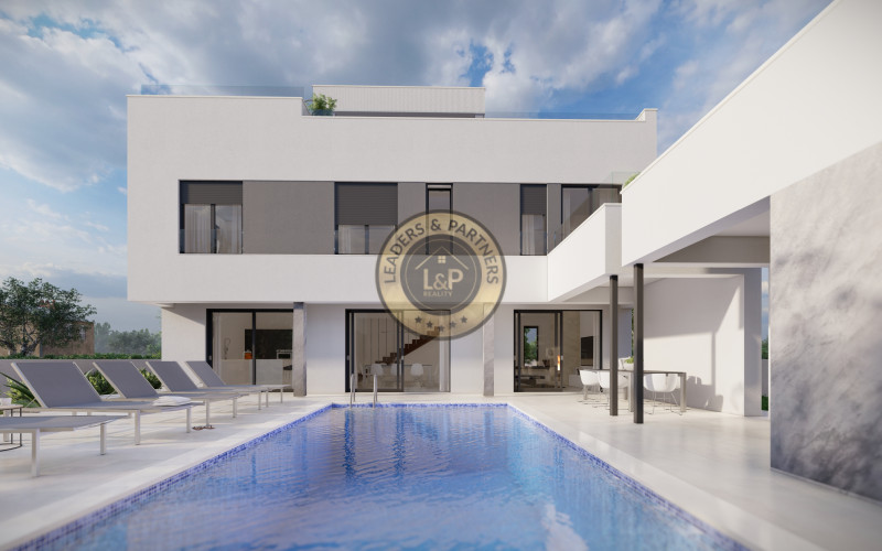 ZADAR - ZATON, luxusná dvojposchodová vila na pozemku 761 m2 s dvoma bazénmi