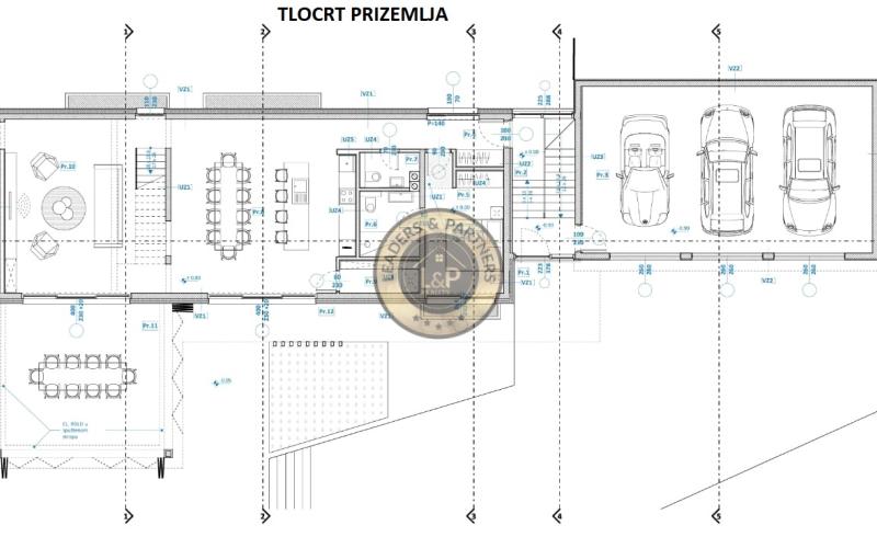 ZADAR - TURANJ, NA PREDAJ STAVEBNÝ POZEMOK 1380 M2, POVOLENIE, PROJEKTY, PEKNÝ VÝHĽAD NA MORE!