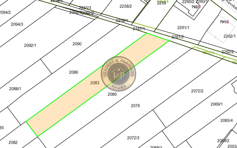 Na predaj pozemok s plánovanou výstavbou RD v obci Cífer