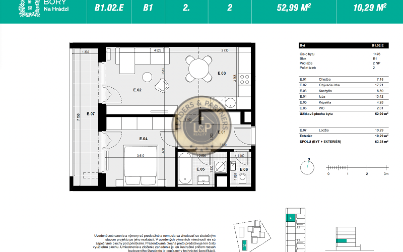 NA PREDAJ 2 izbový byt Bory Na Hrádzi BRATISLAVA IV