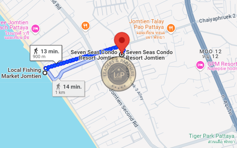 Thajsko-Pattaya-2 izbový byt-Seven Seas Condo Resort