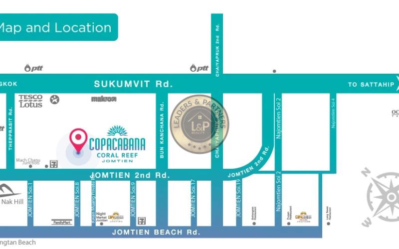 Apartmánový komplex Copacabana Coral Reef, Pattaya-Thajsko