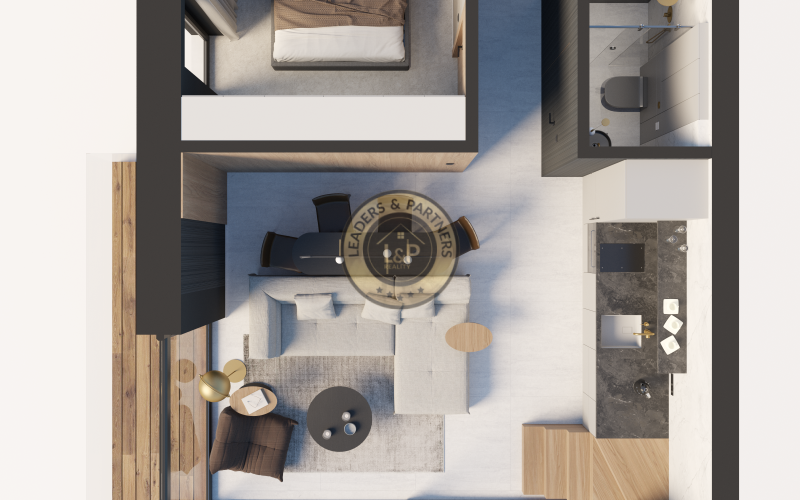 Treesna Lake Villa & Spa - vzorový 3 izbový apartmán 67,77 m²