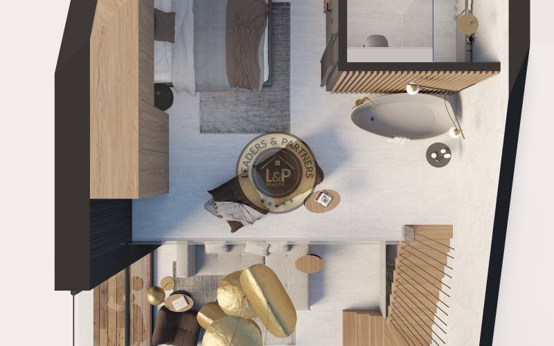 Treesna Lake Villa & Spa - vzorový 3 izbový apartmán 67,77 m²