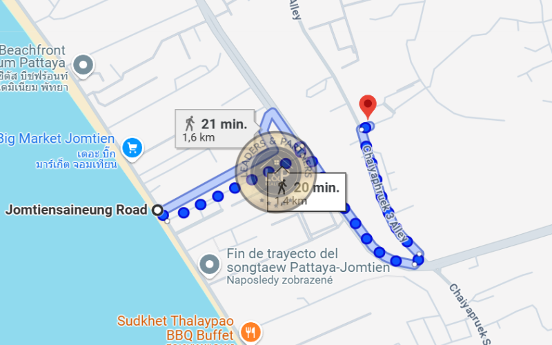 Thajsko-Pattaya-2izbový byt-La Santir Condo