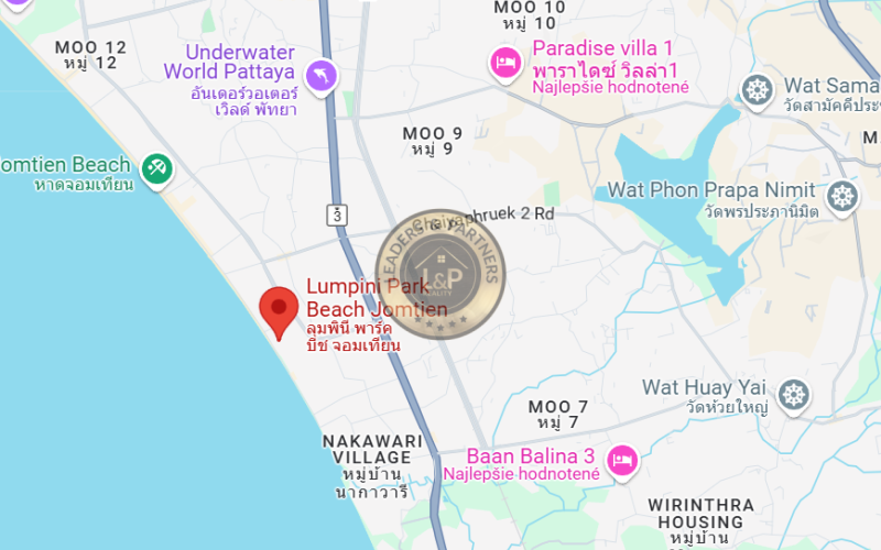 Thajsko-Pattaya-1izbový byt-Lumpini Park Beach