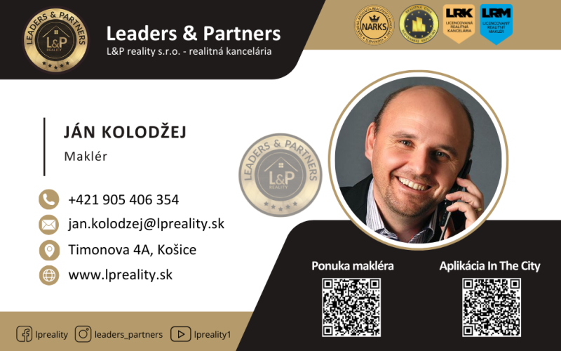 Predaj 3 izbový byt Stálicová Nad Jazerom - Košice IV REZERVOVANÉ