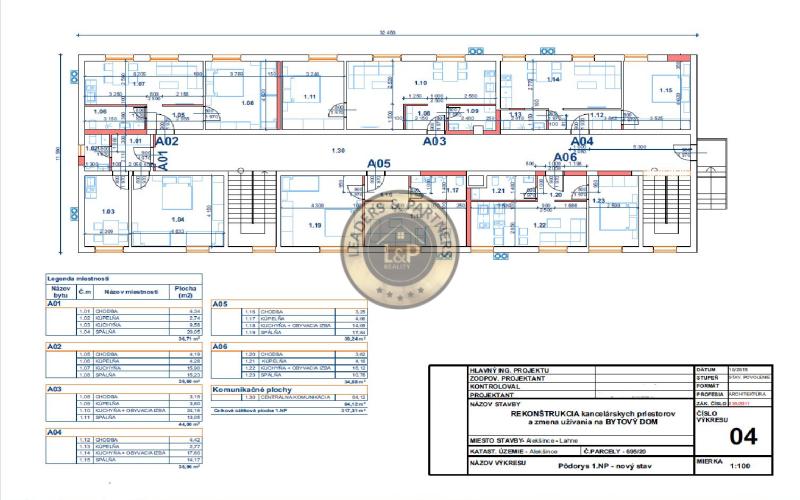 2 podlažná budova Alekšince-Lahne