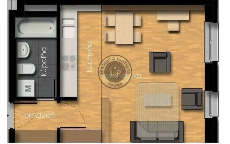 PRENÁJOM 1izbový byt Rajka