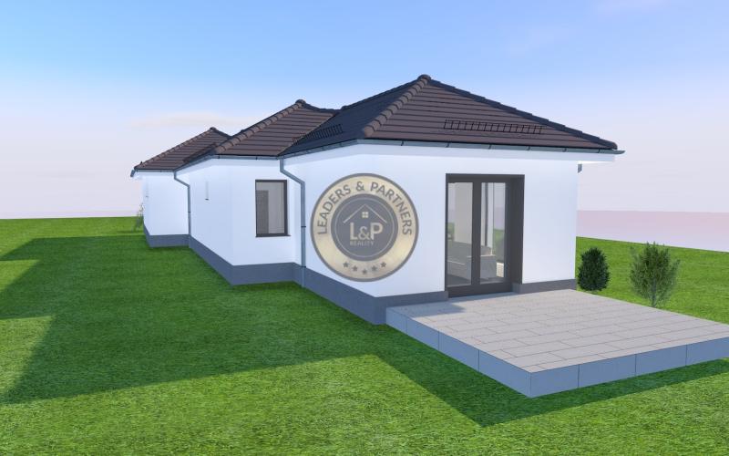 PREDAJ stavebný pozemok s projektom domu s úžitkovou plochou 105,77 m2 Rajka