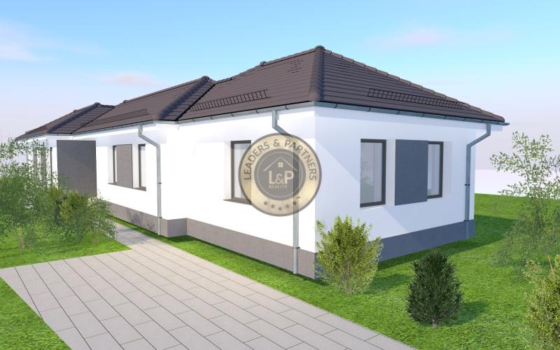 PREDAJ stavebný pozemok s projektom domu s úžitkovou plochou 105,77 m2 Rajka