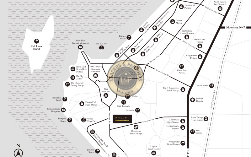 Apartmánový komplex ZENITH PATTAYA, Thajsko