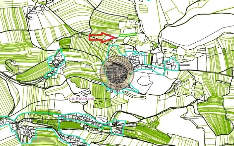 Na predaj pozemok k.ú. Podbranč okr. Senica