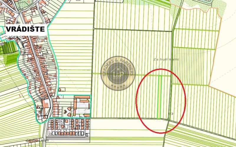Na predaj pozemok k.ú. obce Vrádište okr. Skalica