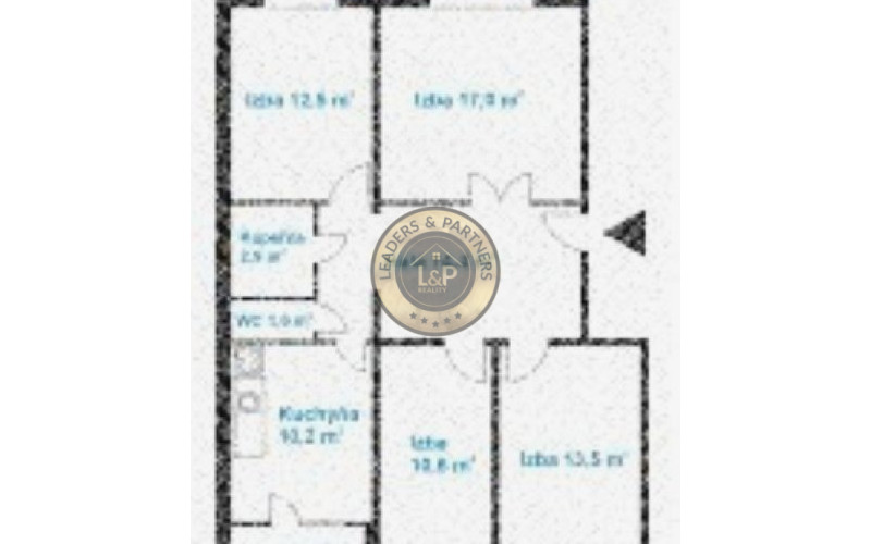 Na predaj priestranný 4 izbový byt s loggiou, ulica Bauerova.