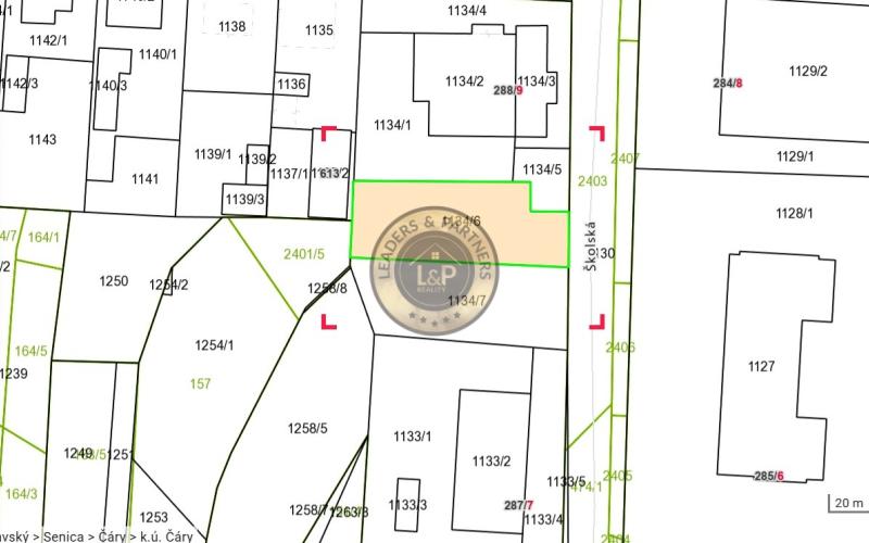 Na predaj 2 pozemky vhodné na výstavbu RD v obci Čáry