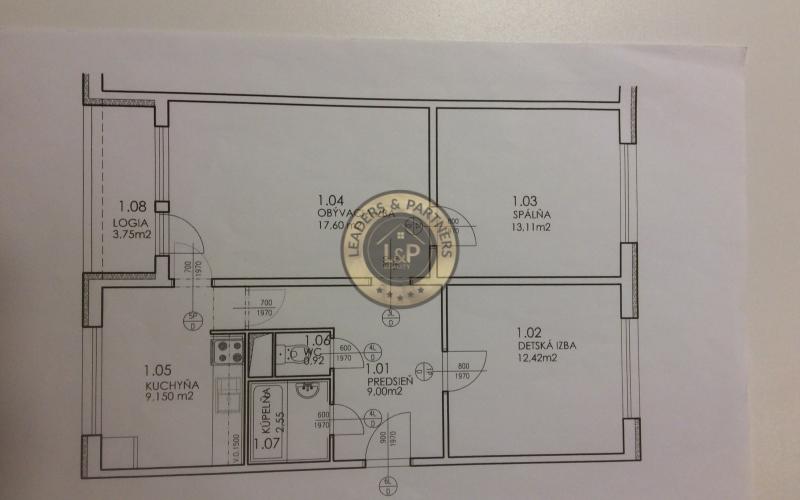 3 izbový byt v Bratislave-Dúbravka-Sekurisova ul., loggia