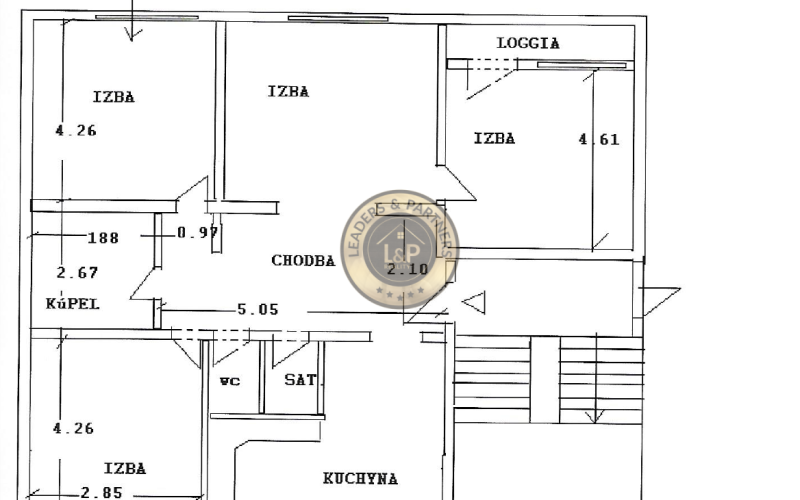 Pekný 4 izbový byt v Senci na predaj-širšie centrum