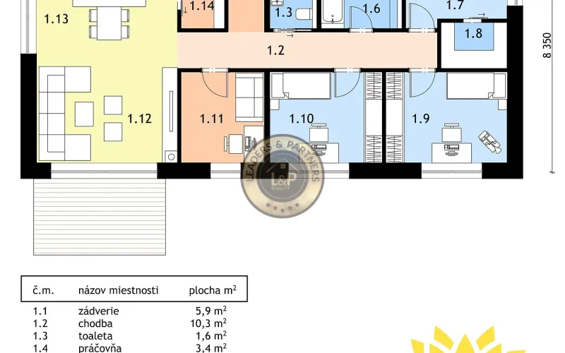 Novostavba 5izb. rodinný dom v obci Hviezdoslavov