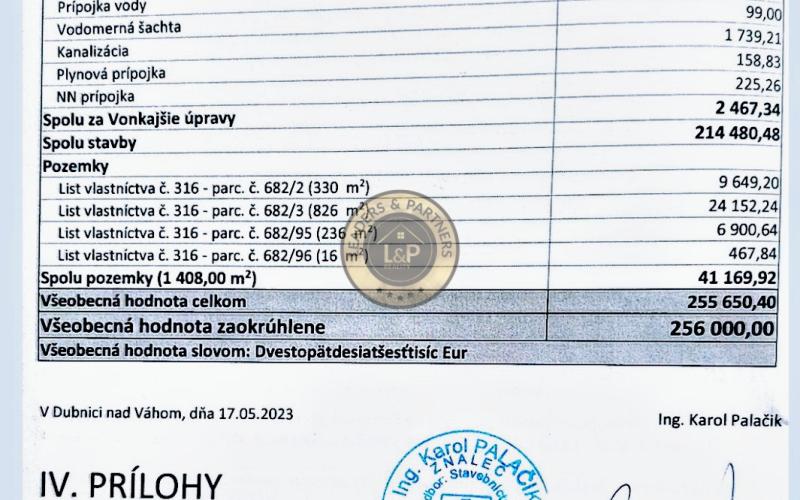 Priestranný 6 - izbový rodinný dom vo Veľkých Ripňanoch