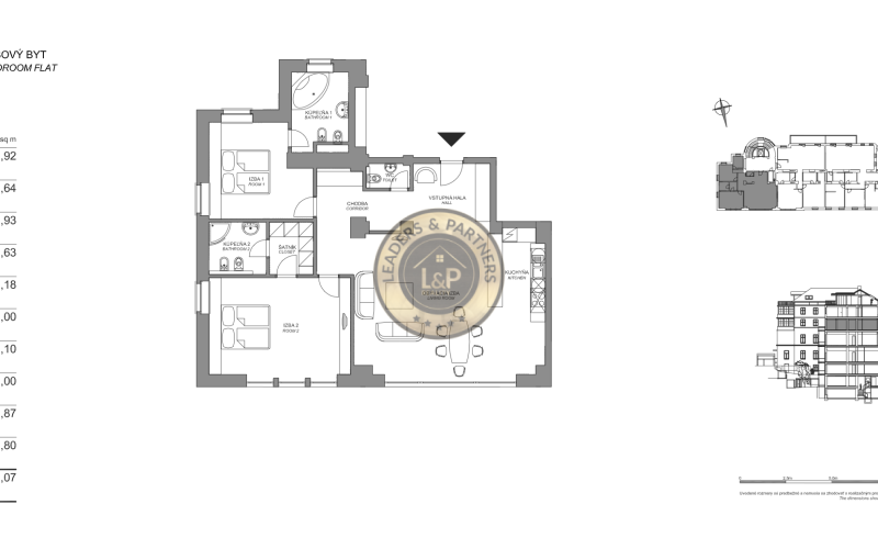 3-IZBOVÝ BYT V SRDCI MESTA NA PRENÁJOM - REZIDENCIA HLBOKÁ 7