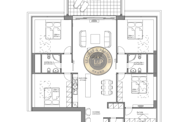 Jedinečný 5-izb. byt s výhľadom na mesto