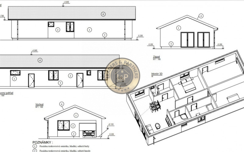 Pozemok na výstavbu domu s projektom, Košice - okolie, Buzica