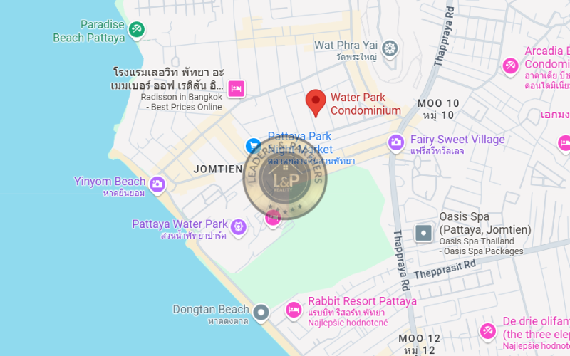 Thajsko-Pattaya-2izbový apartmán s balkónom-Water Park Condo