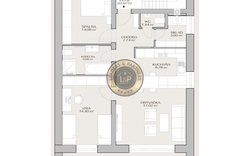 Na predaj–3-izbový byt vo výstavbe s terasou-Stará Ľubovňa